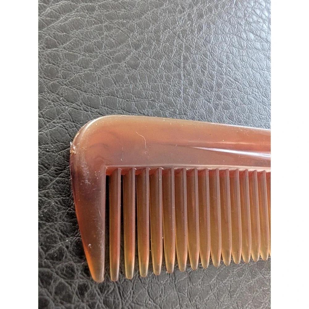 Vintage Lot Of 2 Pocket Combs Faux Tortoise Goody 5